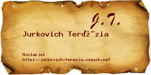 Jurkovich Terézia névjegykártya